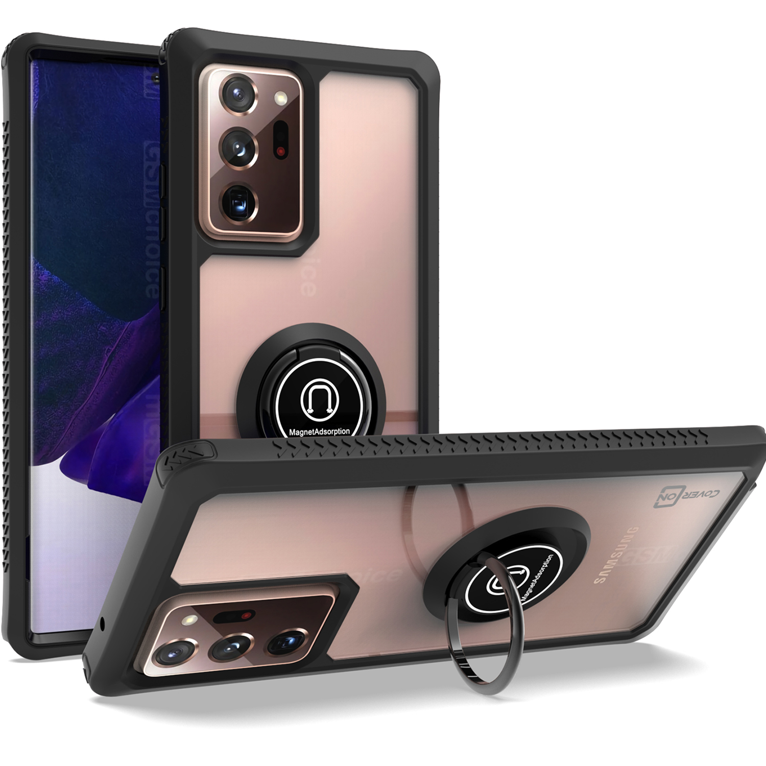 CoverON Samsung Galaxy Note 20 Ultra Phone Case, Ring Holder Kickstand